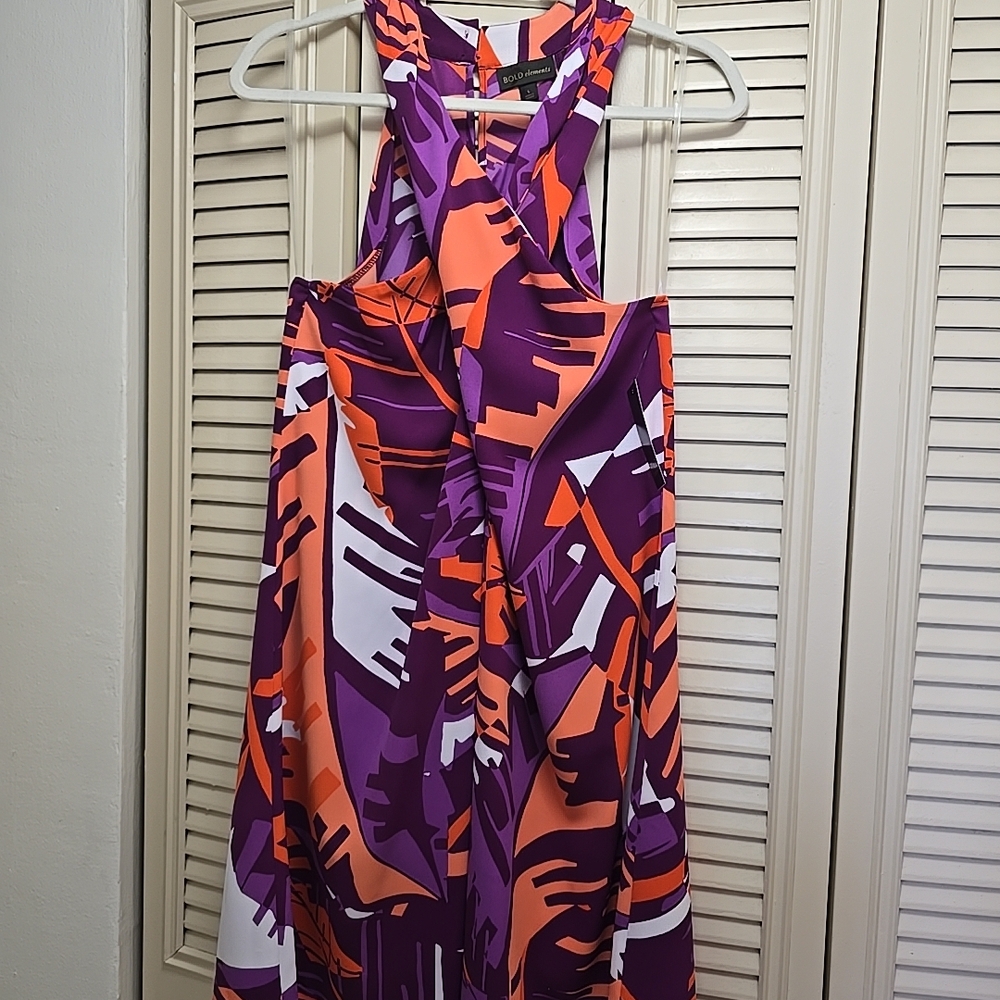 BOLD elements Purple and Orange Dress